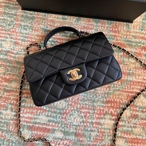 SOLD Chanel iridescent Mini top Handle